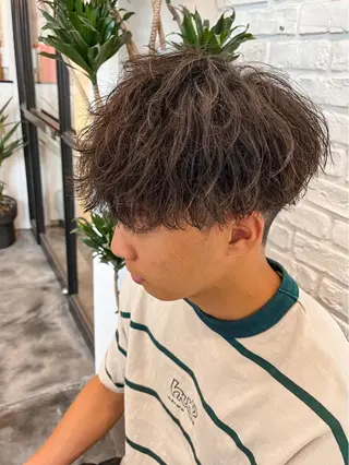 ショート カラー パーマ メンズ B TECH by Zen【ビーテックバイゼン】所属・メンズパーマ/京都駅 /メンズ/奥村航平のヘアスタイル