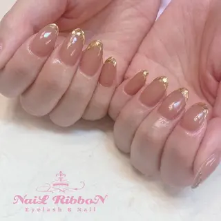 ネイル ネイルリボン 受付スタッフのネイルデザイン