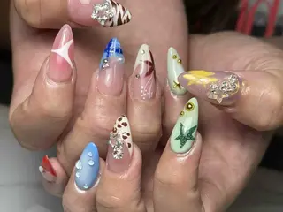 ネイル 💕鈴木ユリ パラジェル/オフ無料のネイルデザイン