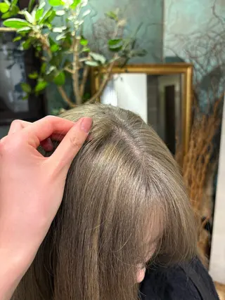 ミディアム カラー 上野 恵子のヘアスタイル