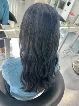 ロング ならざきつぐみ /天王寺/ハイトーンのヘアスタイル