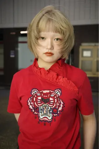 ショート カラー Hair & make Lamp所属・梅田のブリーチ特化 美容師KAI🥰のヘアスタイル