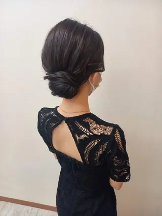 セミロング ヘアアレンジ bright所属・miku ヘアセット/着付けのヘアスタイル