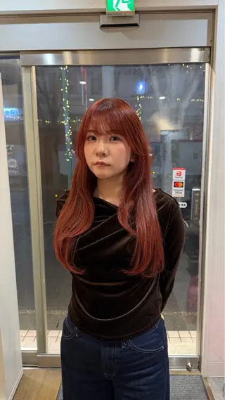 ロング 松本 羅華のヘアスタイル