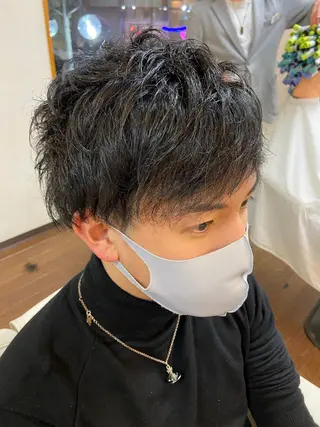 ミディアム dunhill 斉藤 大樹/メンズカットのヘアスタイル