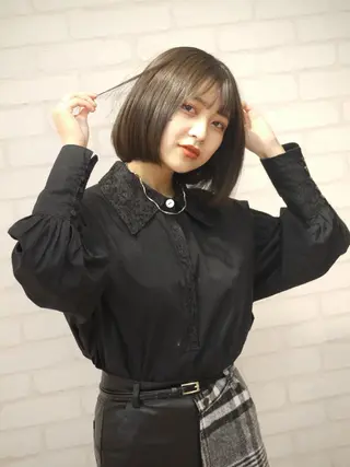 ミディアム 髪質改善ayame 横山諒のヘアスタイル