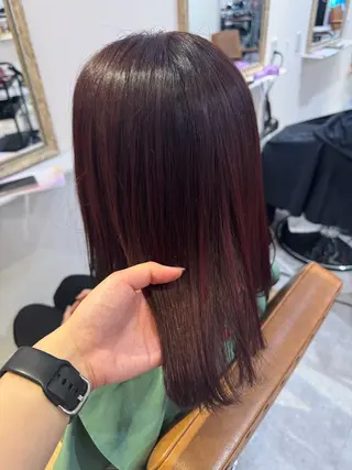 ミディアム カラー 赤み無し柔らかカラー 【梅田】madokaのヘアスタイル