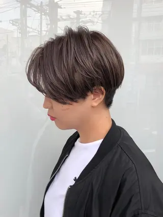 ショート カラー HOLON池袋所属・ウルフカット ハッシュカット/七海のヘアスタイル