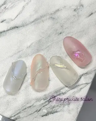 カラー ネイル Chérinail 爪のお手入れのネイルデザイン