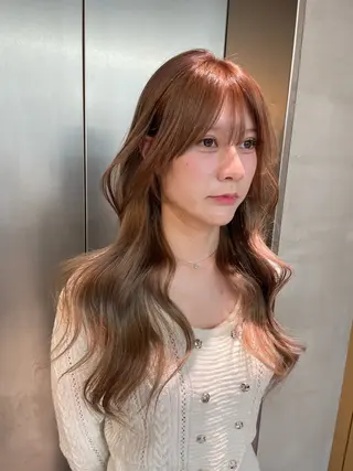 セミロング カラー 韓国ヘア/レイヤー Londエレンのヘアスタイル