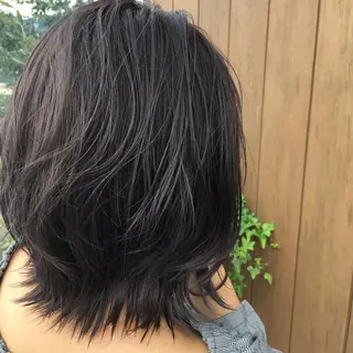 ミディアム カラー graxi'    グラシー所属・ブリーチ/ハイトーン SERINAのヘアスタイル