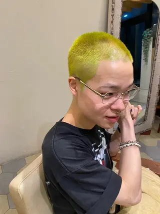 カラー メンズ 菊池大一 溝の口パーマのヘアスタイル