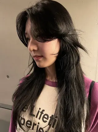 ロング カラー sano rikitoのヘアスタイル