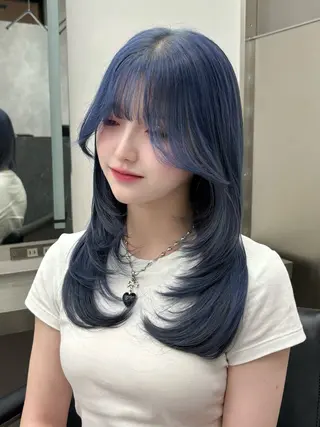 ロング カラー MAEUL NAGOYA所属・⛓ワンホンレイヤー 🥀🖤/あいりのヘアスタイル