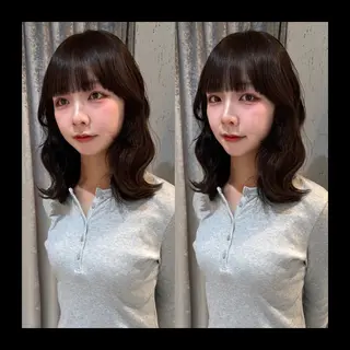 ミディアム カラー mai / linoah˚✧のヘアスタイル