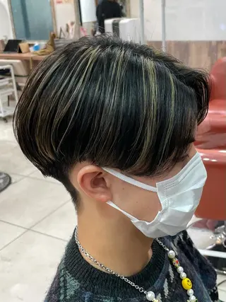 ショート カラー メンズ 井上 武輝のヘアスタイル