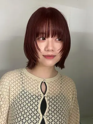 ショート カラー hen所属・心斎橋/レイヤー/ ブリーチ/モエのヘアスタイル