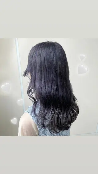 セミロング カラー エクステ指名数 No.1💖ゆい🌈のヘアスタイル