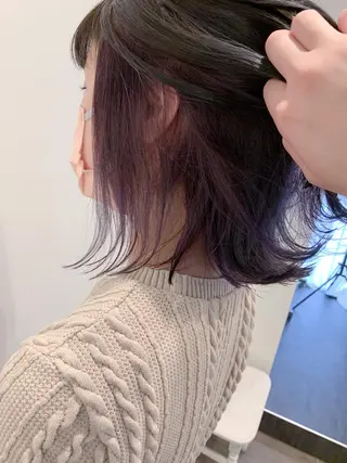 ミディアム 新宿/ 田口雄大のヘアスタイル