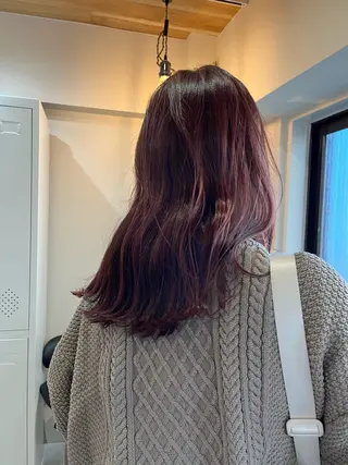 セミロング カラー 下石怜子/レイヤー/ 透明感カラーのヘアスタイル