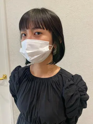 ショート カラー ヘアアレンジ パーマ指名No1 /namiのヘアスタイル