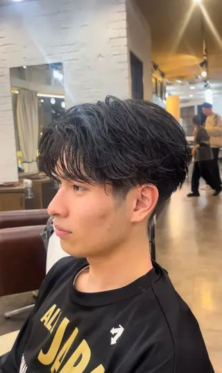 ショート パーマ メンズ メンズ特化/パーマ 短髪パーマ/来星のヘアスタイル