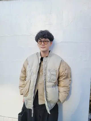 メンズ パーマ OMA　片岸 信征のヘアスタイル