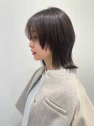 ミディアム カラー パーマ 薬院浄水通/ショート /ボブ/rukaのヘアスタイル