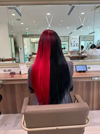 ロング カラー Re:st所属・Miyavi/カラー ショートボブのヘアスタイル