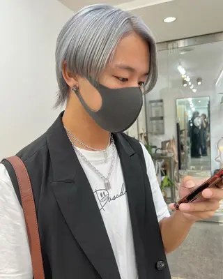 ショート カラー パーマ ヘアアレンジ メンズ 【池袋/スパイキー ショート】ⓝⓘⓜⓤのヘアスタイル