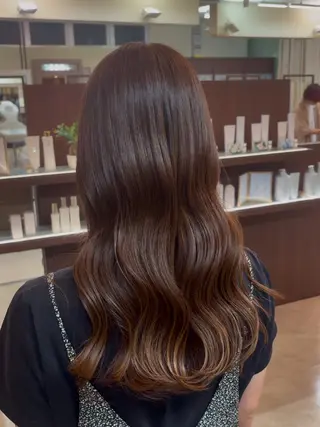 ロング カラー 垢抜けデザイナー/ 似合わせ/朝倉友香のヘアスタイル