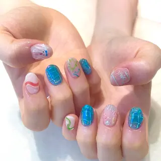 ネイル 新井 ひなののネイルデザイン