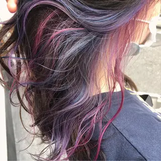 セミロング カラー 原宿サロン代表 デザインカラー伊藤卓のヘアスタイル