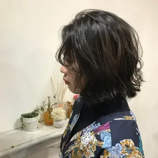 ショート カラー レイヤー/顔周り /AKARIのヘアスタイル