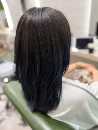 セミロング カラー 初めてでも失敗しない 縮毛矯正/関内/あべのヘアスタイル