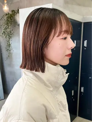 ミディアム カラー 村田 春歌のヘアスタイル