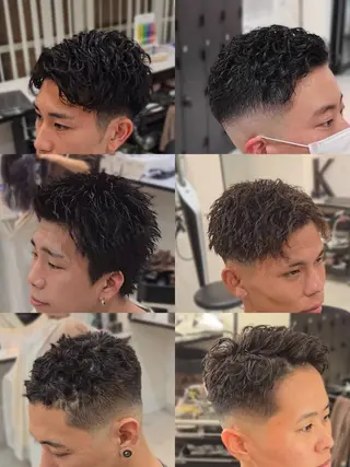 メンズ ショート パーマ Lapis 名古屋駅前店所属・LEN名古屋/パーマ 海外ヘア/メンズ特化のヘアスタイル