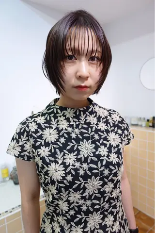 ショート カラー sakura🌸 レイヤー/韓国ヘアのヘアスタイル