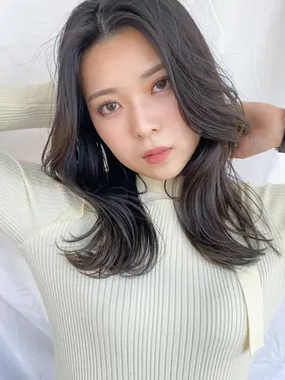 セミロング 【1日2名様限定】 AFLOAT白川雄副のヘアスタイル