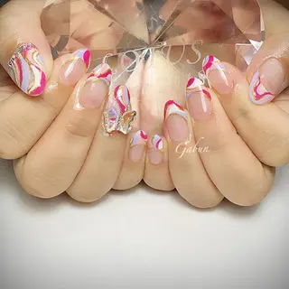 ロング LOTUS ネイルサロンのネイルデザイン