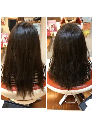 ロング カラー 塩谷黎✨ブリーチ無W カラーメンズパーマ✨のヘアスタイル