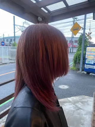 ミディアム カラー 白髪ケア  BAUM まやのヘアスタイル