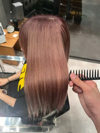 ミディアム 堀江 /木下椋麻のヘアスタイル