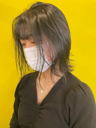 ミディアム カラー Agu hair moana松本所属・今井 聖玲奈のヘアスタイル