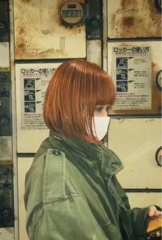 ショート カラー 銀座/艶カラー/ ボブ/本田 聖のヘアスタイル