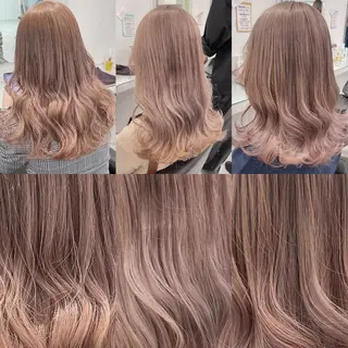 ロング 艶感ミルクティー🤍 色落ち綺麗🤍ともやのヘアスタイル