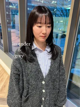 ミディアム 加納千華 /ボブ/ぱつっとボブのヘアスタイル