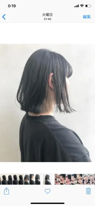 ミディアム カラー nakahara madokaのヘアスタイル