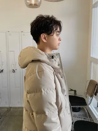 パーマ メンズ サトウ リョウのヘアスタイル