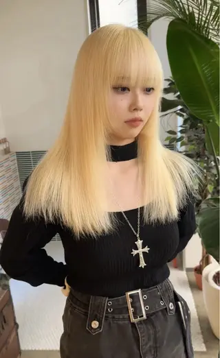 ロング カラー ブリーチ矯正/ ブリーチ特化mikaのヘアスタイル